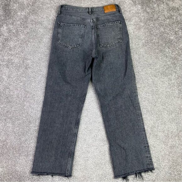 Citizens Of Humanity Sabine Jeans Women’s 26 Gray Straight High Rise Raw Hem - Picture 4 of 15